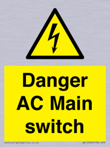 Danger AC Main switch 